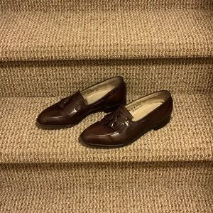 Johnston & Murphy Rich Brown Leather Loafers